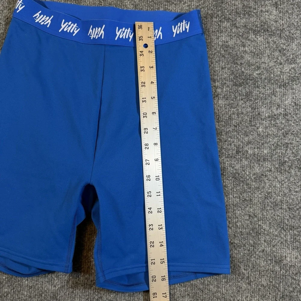 Fabletics‎ Yitty Major Label Shaping High Waist Bike Shorts Blue Womens S